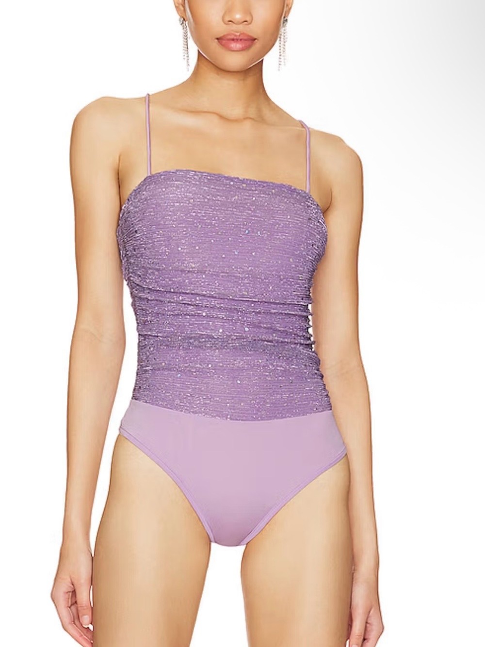 Revolve More to Come Olivia Sparkle Cami Bodysuit Small